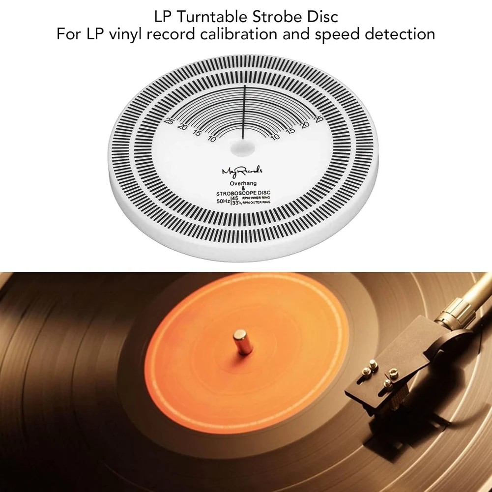 LP Record Player Strobe Disc Calibration Tachometer Record Player Speed Detection Record Calibration