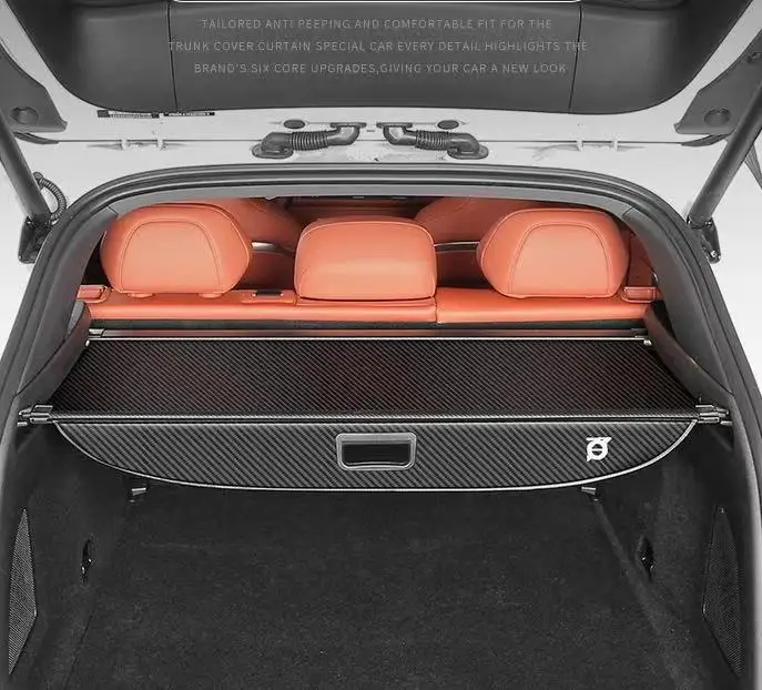 For Shenlan Deepal S7 2023 2024 2025 Rear Trunk Cargo Cover Retractable Luggage Curtain Car Accessories Waterproof Shield Shade