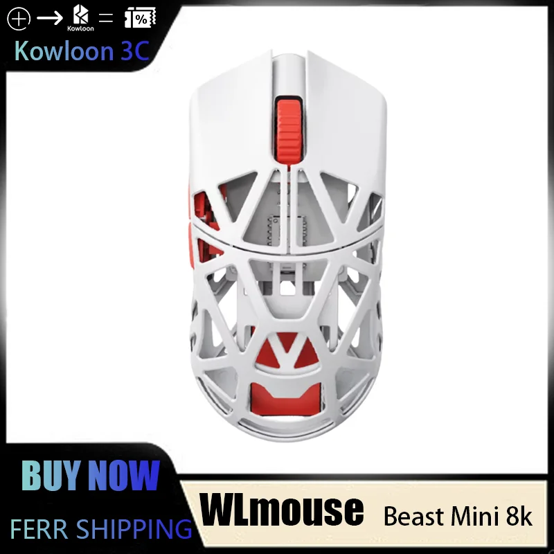 WLmouse Flower Beast Mini 8k Lightweight Magnesium Alloy Gaming Game Office Wireless Wired Game Mouse Valorant Cs Portable