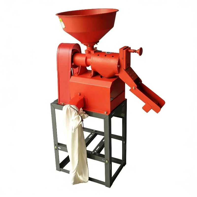 Heavy-duty rice milling machine with all-steel construction and thickened frame for long-lasting durability