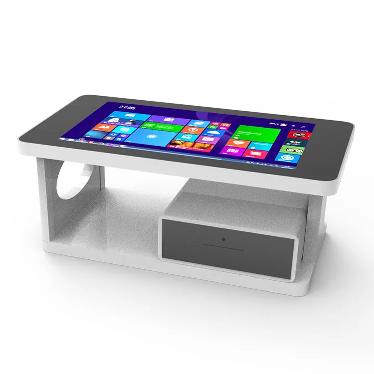 Bespoke Rotate Up Down Height Lcd Smart Interactive Multi Touch Screen Table