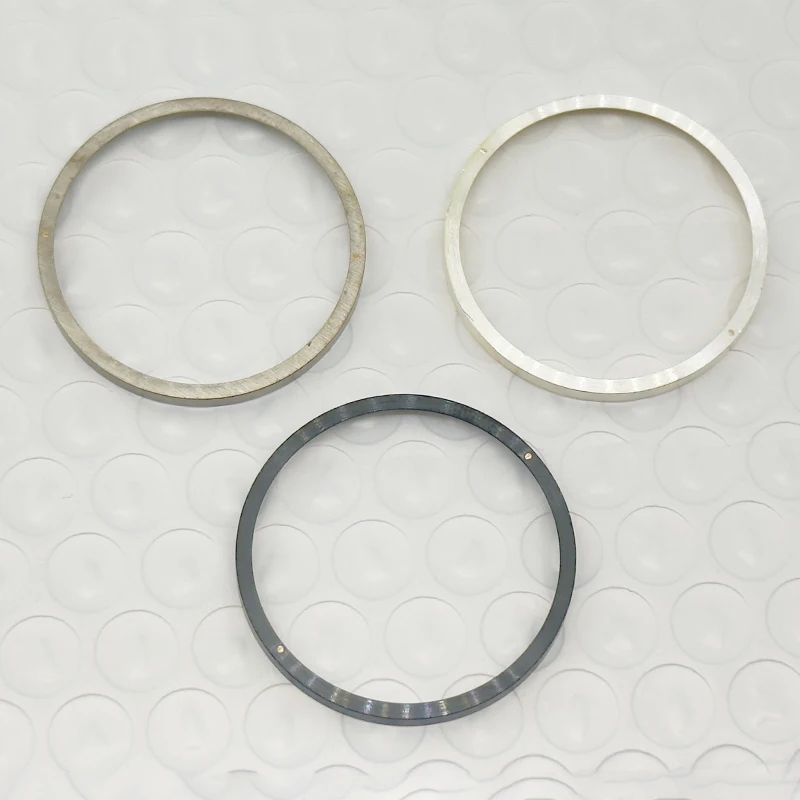 Mod 30.3mm x 27.3mm anel de capítulo de relógio fosco fit skx007 skx009 srpd nh35 nh36 caixa de relógio substituir anel interno de metal peças de relógio