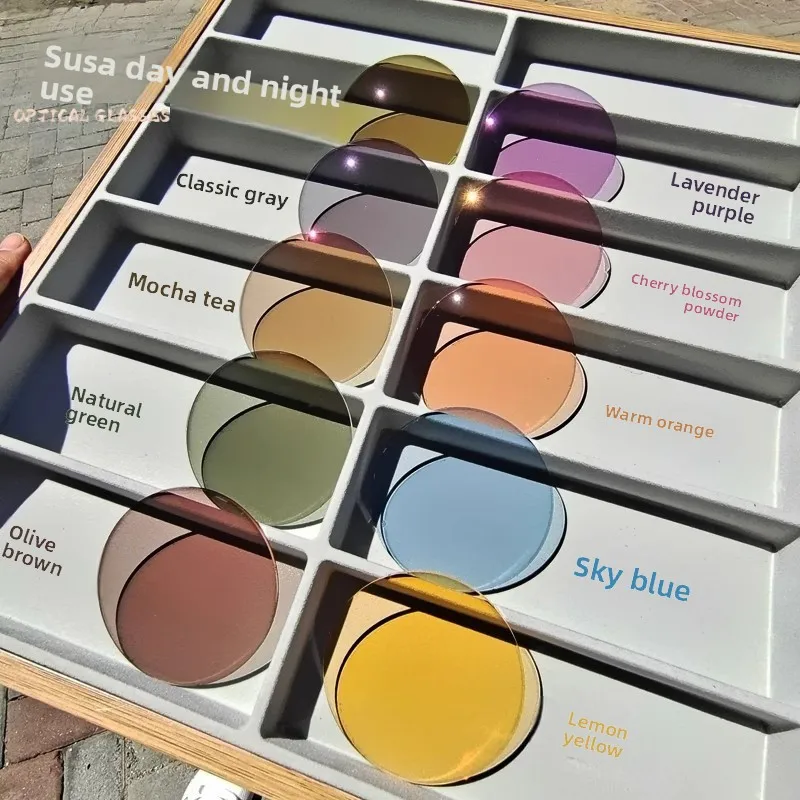 

SUSZ Photochromic Anti Blue Light Series 1.56 1.61 1.67 1.74 Hyperopia Myopia Prescription Lens CR-39 Resin Aspheric Lenses