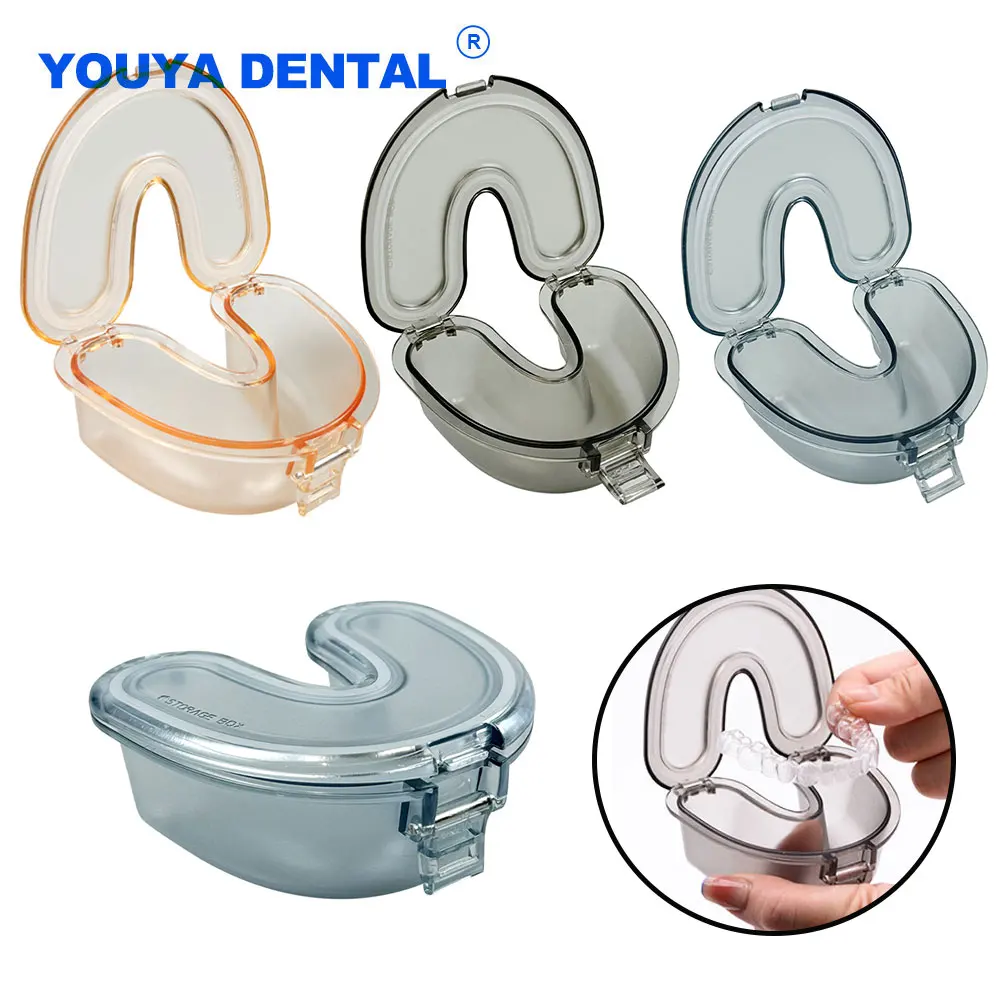 

Прозрачный герметичный чехол для протезов, дорожный фиксатор, U-образный держатель для протезов, ортодонтические принадлежности, контейнер для каппы, инструмент