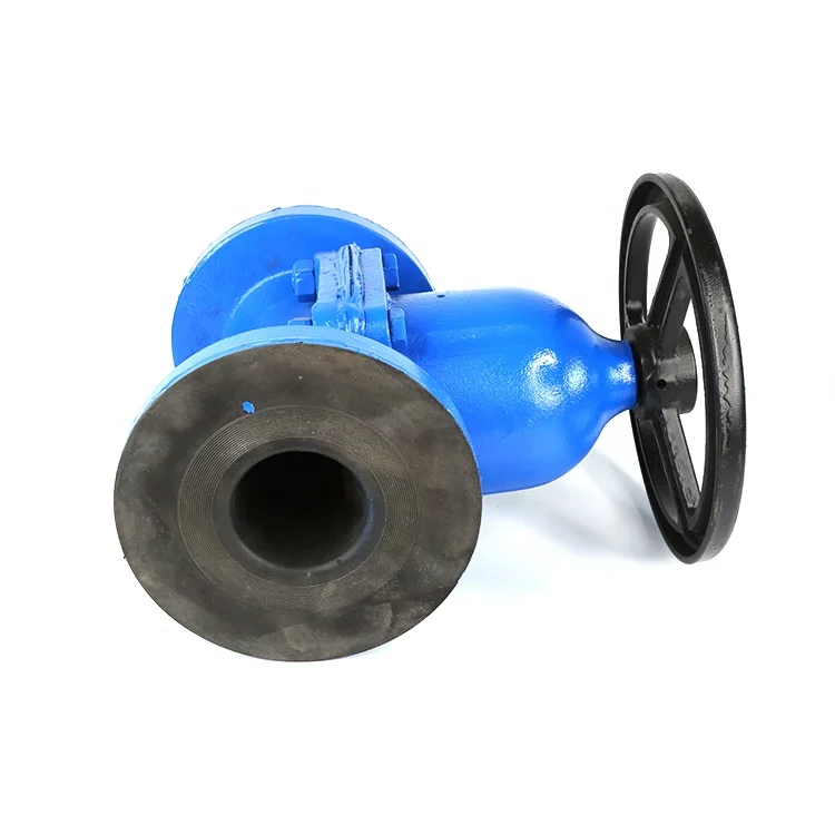 Manual Low Pressure Rubber Lined Industrial Flanged Diaphragm Valve