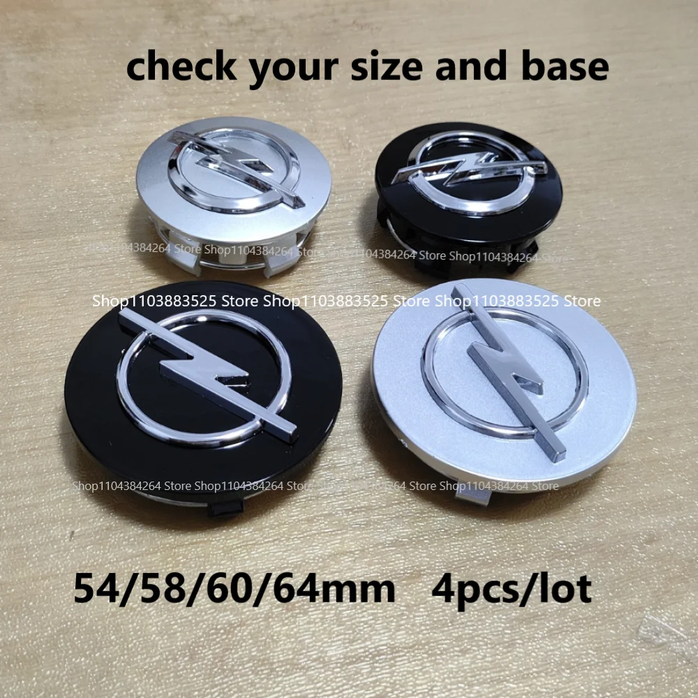 

4pcs 54mm 58mm 60mm 64mm Car Wheel Center Hub Caps for Opel C D E F A B Gsi Corsa Turbo Cors OPC Line Hubcap Accessories