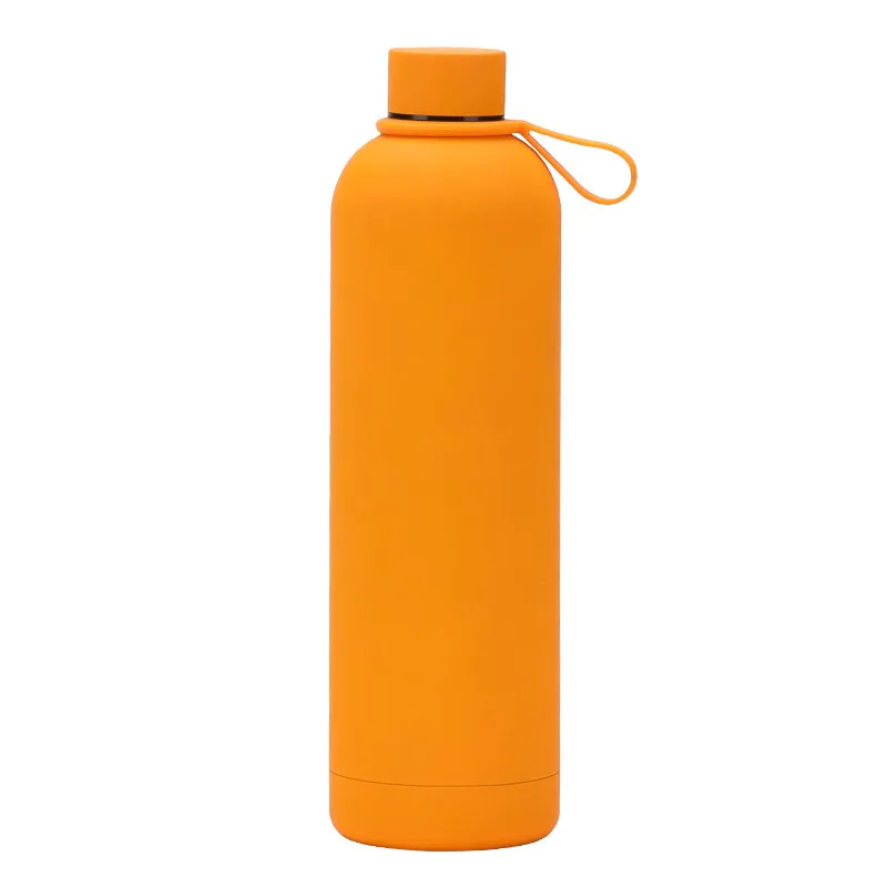 

Large Capaci Stainl Steel Sports Water Bottle Convenient Carry Handle Outdoor Cam Travel Insulated Mug Cup