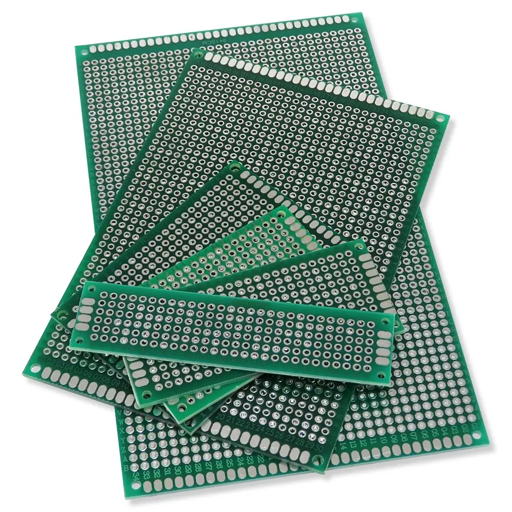 1PCS 7x9 6x8 5x7 4x6 3x7 2x8cm Double Side Prototype Diy Universal Printed Circuit PCB Board Protoboard 4*6 6*8 5*7 3*7 Green