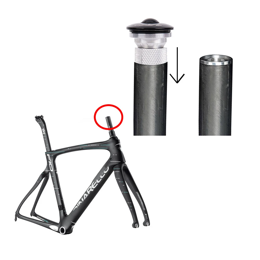 ZTTO Bicycle Compression Plug Steerer Headset Expansion Insert Bowl Bolt Top Cap Mount 1 1/8\