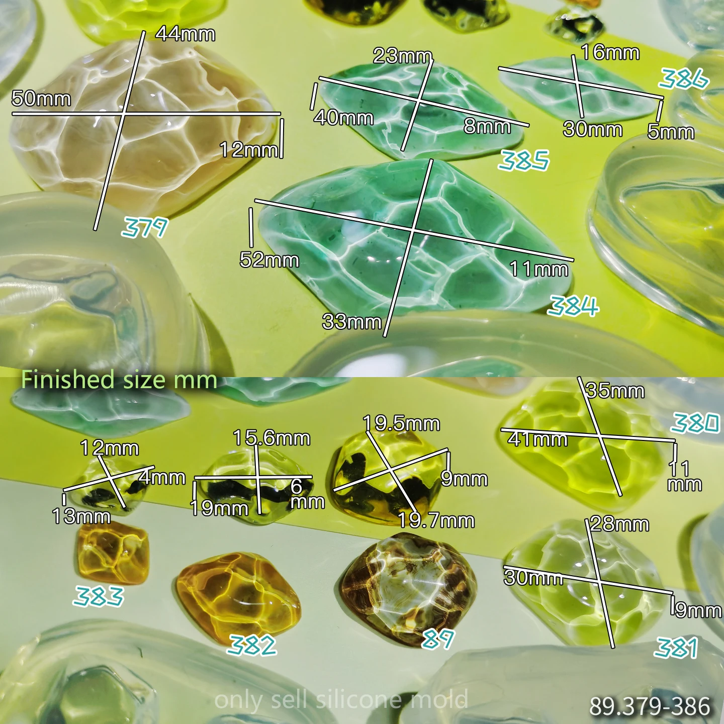 Forma do żywicy epoksydowej DIY, ręcznie robiona, wzór rombów, wzór fal wodnych, forma do miniaturowych elementów, forma do żywicy epoksydowej, forma do żywicy UV