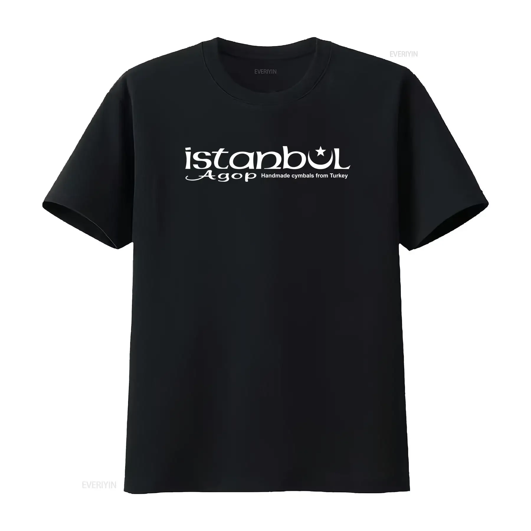 Istanbul Agop Handmade Cymbals from Turkey Men's Grey T Shirt Size S 5XL vintage Washed Breathable Soft Stylish Slightly Unisex