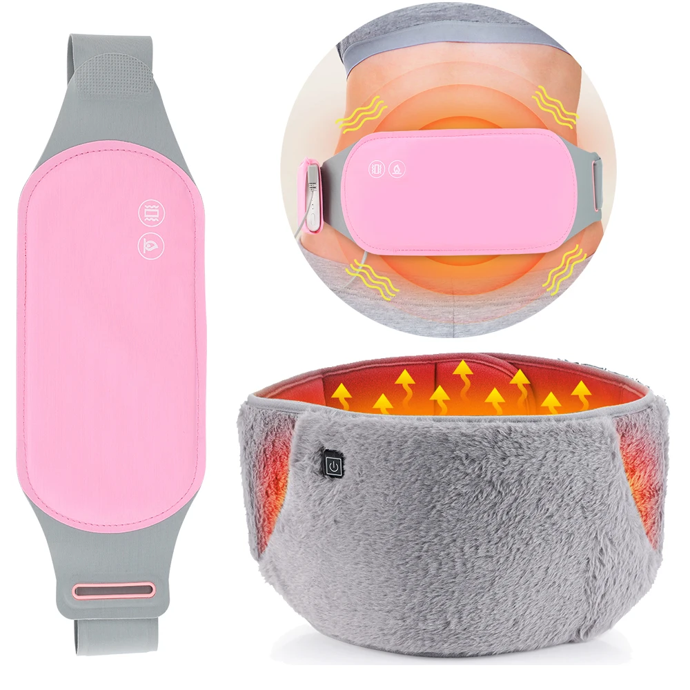 

Моющийся согревающий пояс для матки, электрическая грелка для менструального живота, поясной ремень, горячий компресс, массажер для живота, USB Char