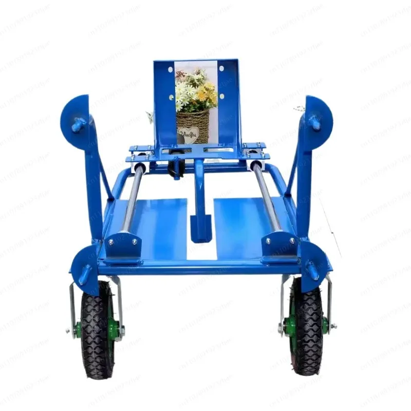 Efficient Hand‑Push Single/Double Wheel Ground Drill Digging Rack, Small Agricultural Planting Tool