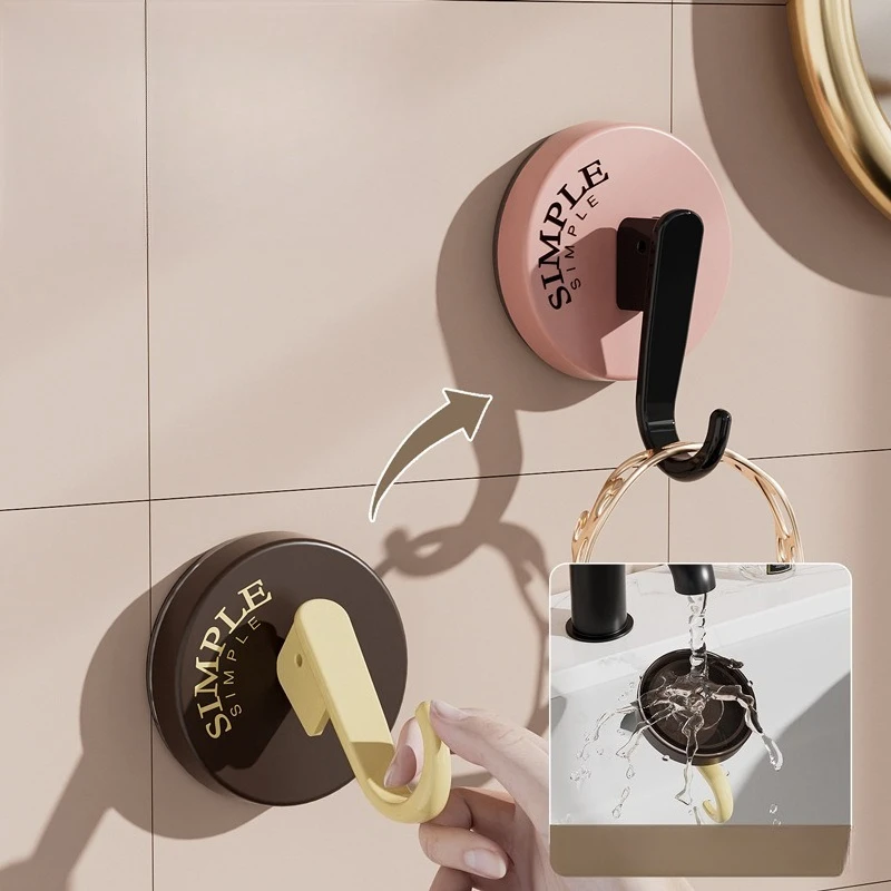 Vacuum Suction Cup Hook High Value Wall Adhesive Hook Washable Removable No Punching Non-marking Suction Cup Hook