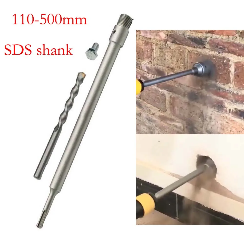 

Набор электрических сверл для бетона 110-500 мм с полым сердечником и хвостовиком SDS, подходит для сверления кирпича, камня и стен