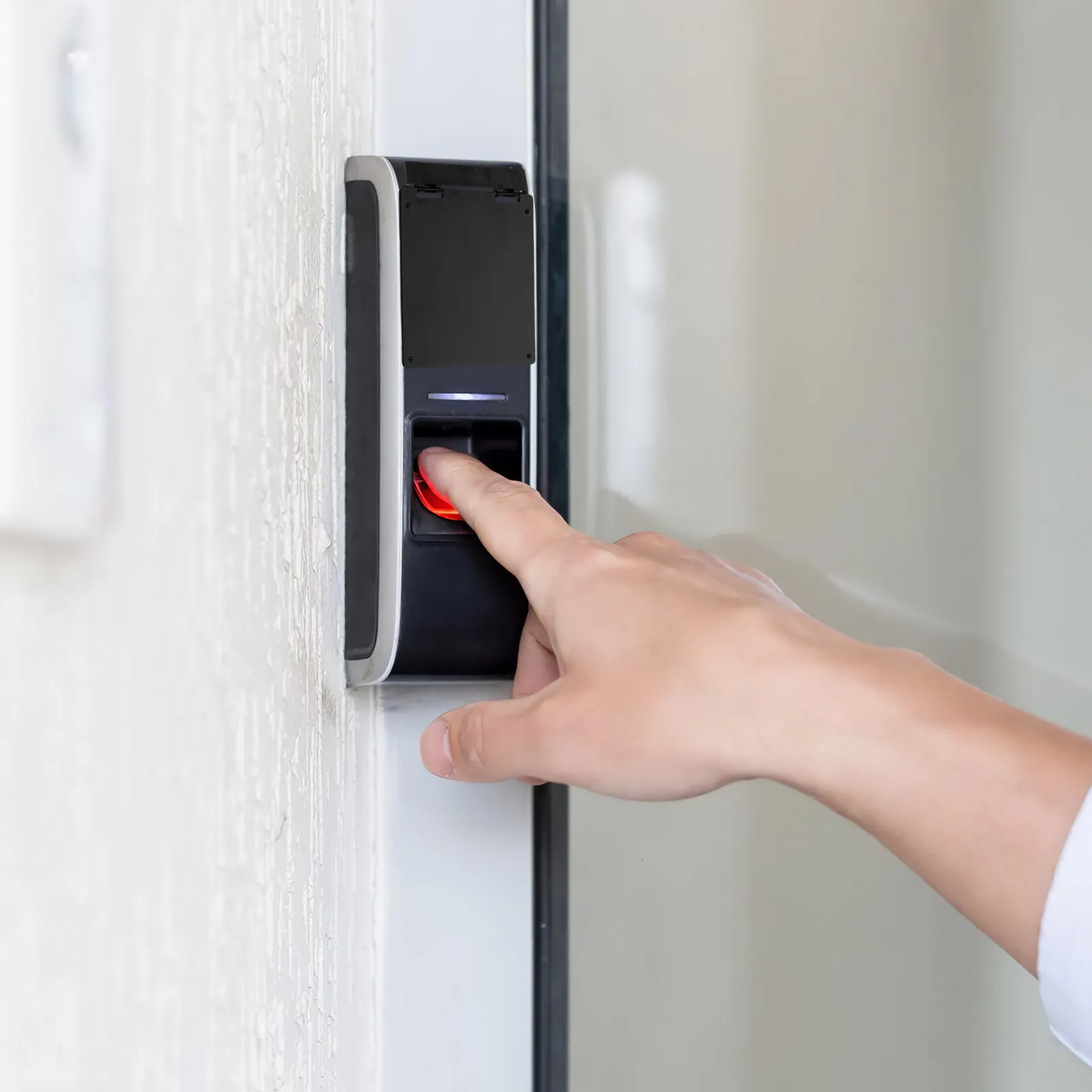 

Door Lock Protector Plate for and Facial Recognition Systems 3.46x2.75 Inch Plastic Rainproof Cover Wide