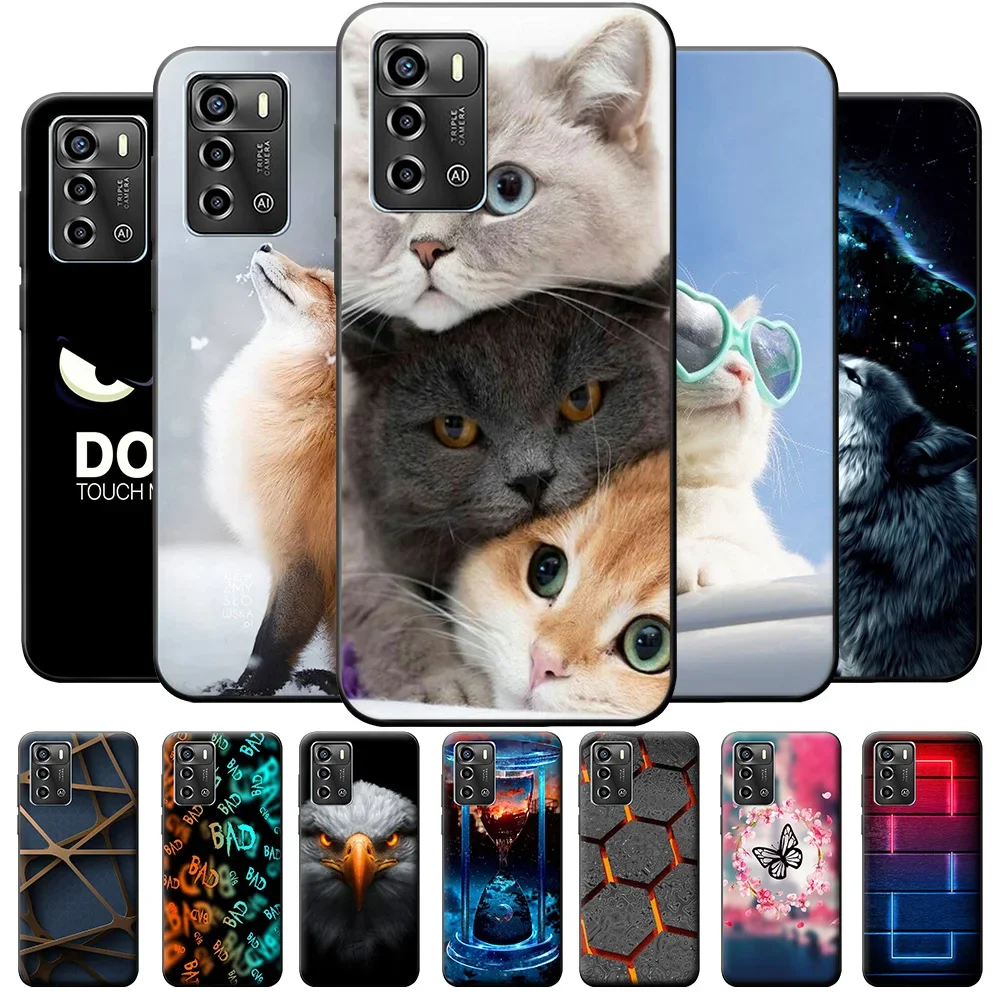 Funda trasera de silicona suave con estampado para ZTE Blade V40 Vita, funda protectora para teléfono, V40 Vita