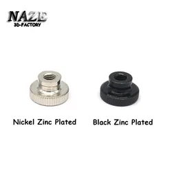 4 pces voron 2.4 3d impressora preto zinco niquelado chapeado m4 diy serrilhado porca din 466-b