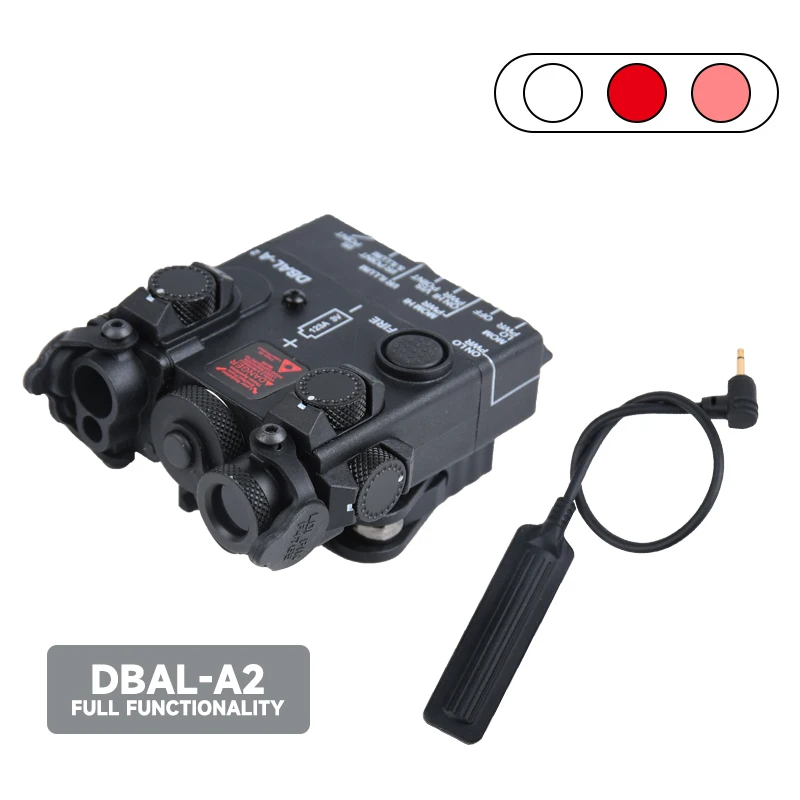 WADSN DBAL A2 Taktische Grün Red Dot Laser Nylon IR Licht LED Taschenlampe Waffe Licht Jagd DBAL-A2 PEQ MAWL Zubehör AR15 8