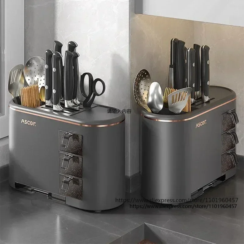 Multifunctional kitchen storage rack, storage rack, seasoning box, chopsticks, knife rack, and cutting tools