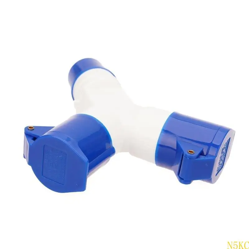 N5KC 3 Pin Industrial Plug Wall Socket 2 Way Cable Plug spliters Waterdichte wandbus 2 -weg splitters Adapters