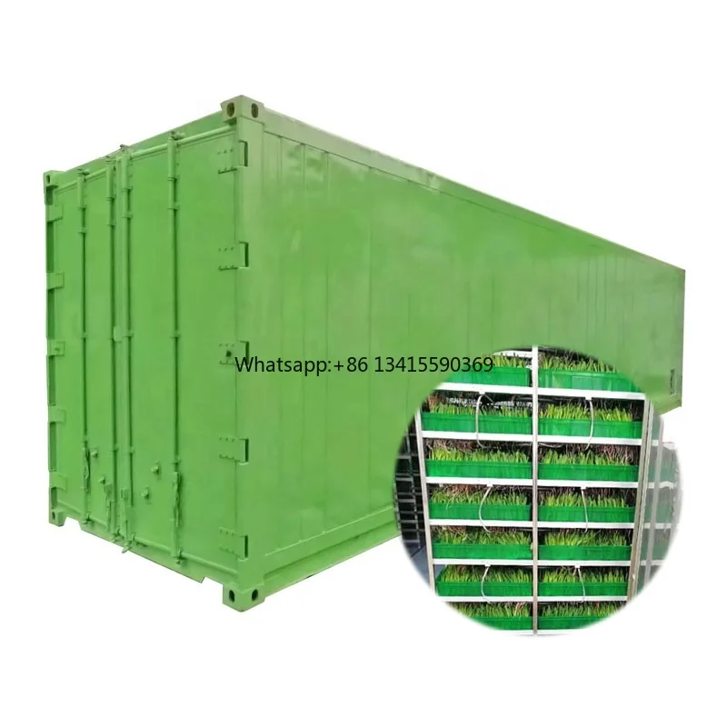 Plant Seedling Equipment Fodder Growing System Hydroponic Farm Container for Forage Grass