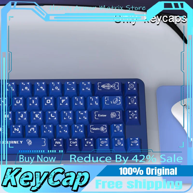 

Journey Theme Keycaps 138/158 Cherry Profile Pbt Mechanical Keyboard Anime Games Cartoon Cute Festival Gifts Collection Keycaps