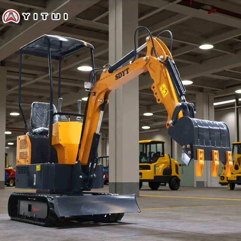 Aangepaste 1,8 ton minigraafmachine met Kubota-motor CE Epa Euro 5 en EPA-compatibel voor Franse tuinrenovatie