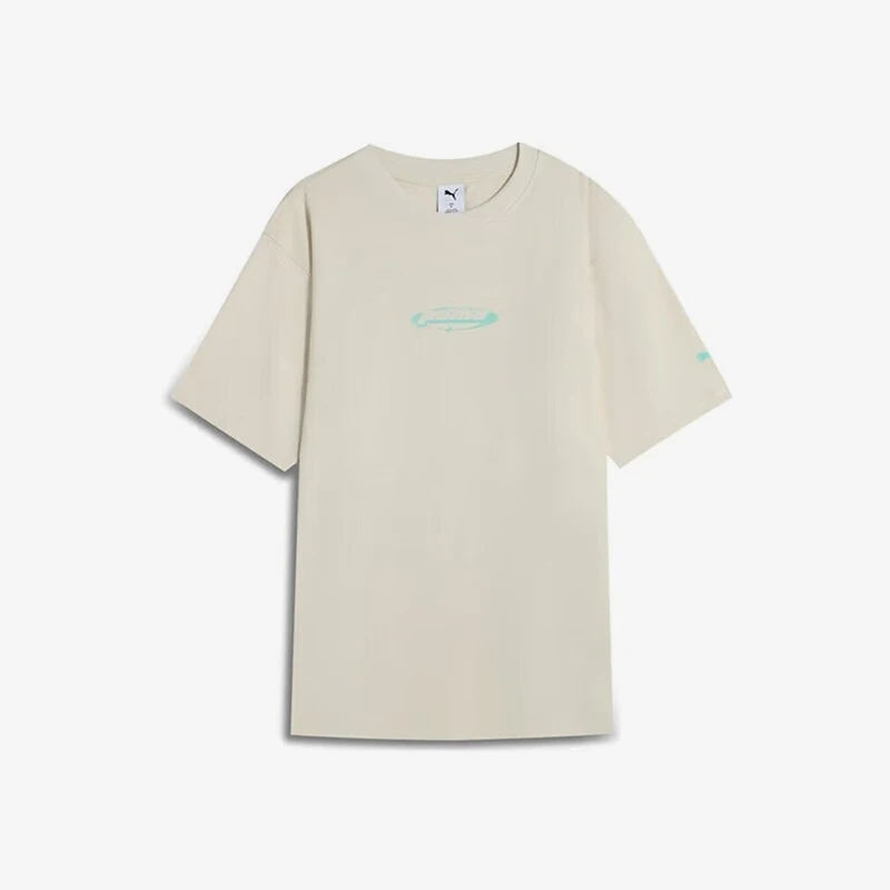 

Оригинальная футболка Puma 2025 для мужчин и женщин, дышащая, свободного кроя, с простым принтом, с коротким рукавом, 633853-87