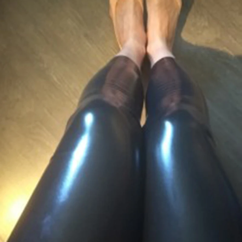 Latex Broek Fetish Strakke Broek Naadloze Nauwsluitende Pantaletten Sexy Slinky Pantalons