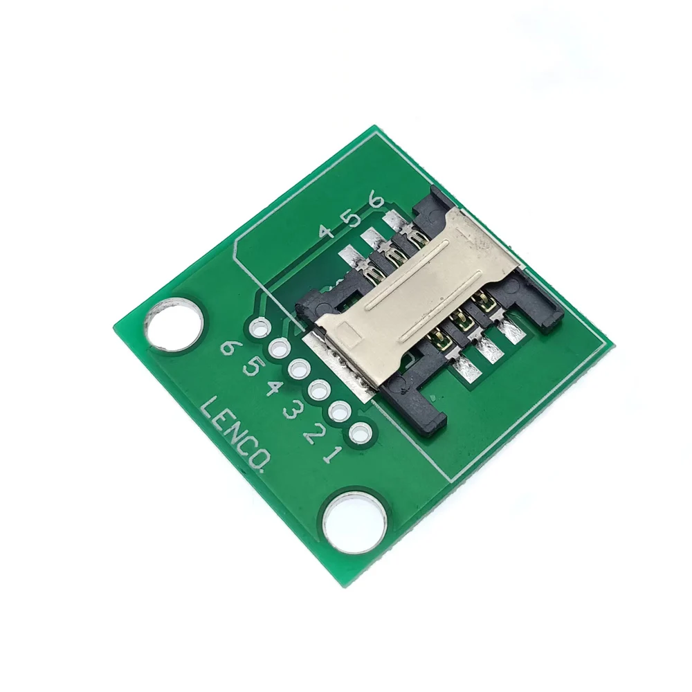 

1pcs Micro Nano Small Medium Large SIM Card Holder Slot Jack PCB 6P Adapter Board Test Board To 2.54DIP Circuit Converter Board