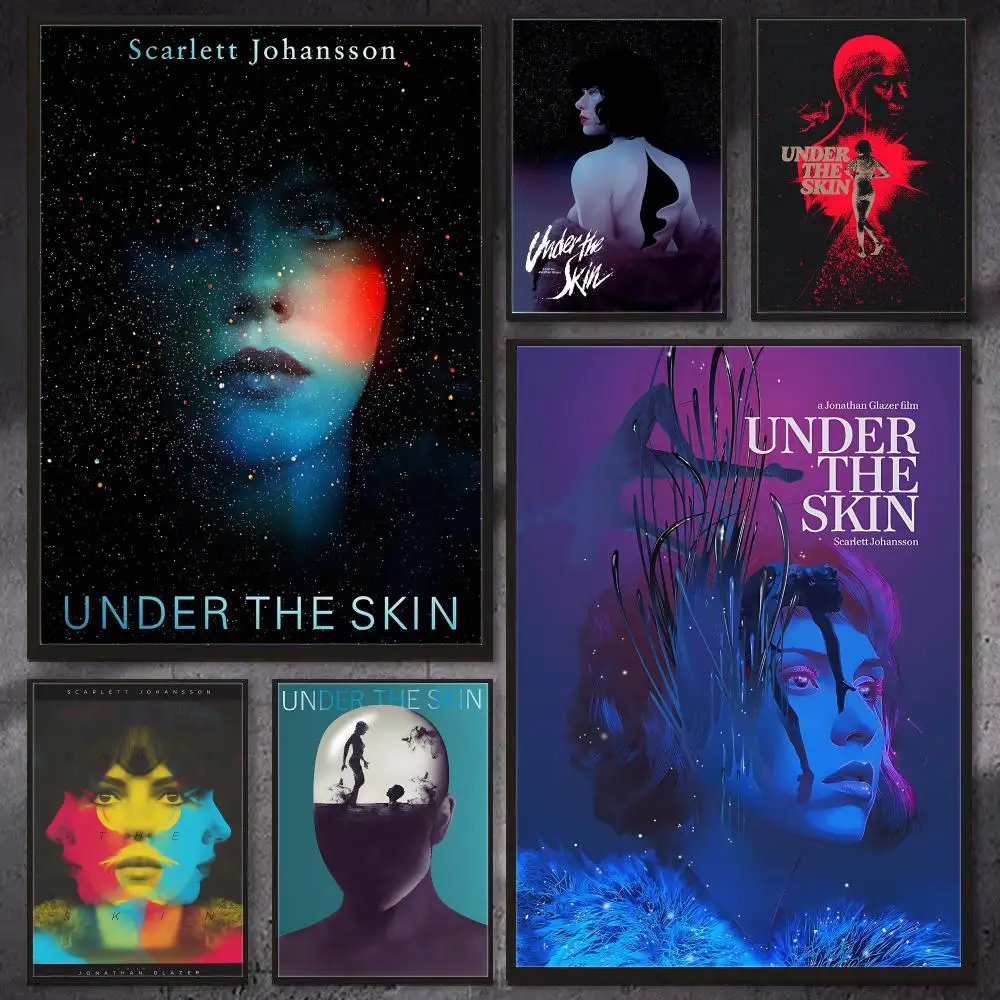 Science Fiction Film U-Under-r t-the-e S-Skin-n Poster HD Wall Art Print,Self-adhesive Poster Sticker,Aesthetic Home Decor