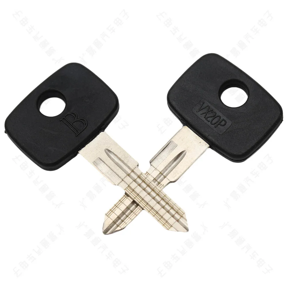 10 pçs ym28 para chave do carro opel linha gravada escala chave tesoura dentes em branco dobrável lâmina chave do carro com alça
