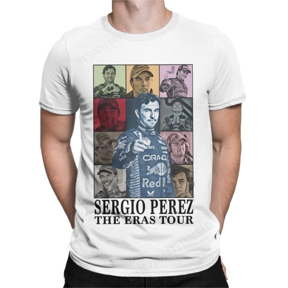 Verano hombres mujeres Sergio Perez The Eras Tour camisas gráficas ropa Casual algodón carreras camisetas Top camiseta ropa
