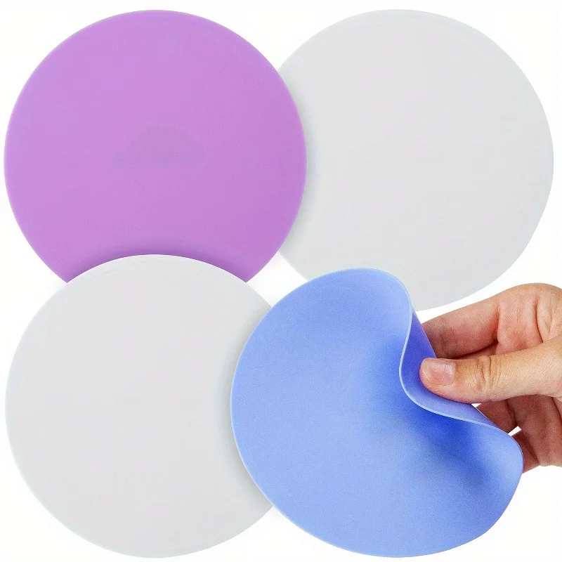 Support antidérapant en silicone souple pour mains faibles - Ouvre-bocal et bouteille sans effort, aide antidérapante multicolore, dessous de verre, coussinet résistant à la chaleur
