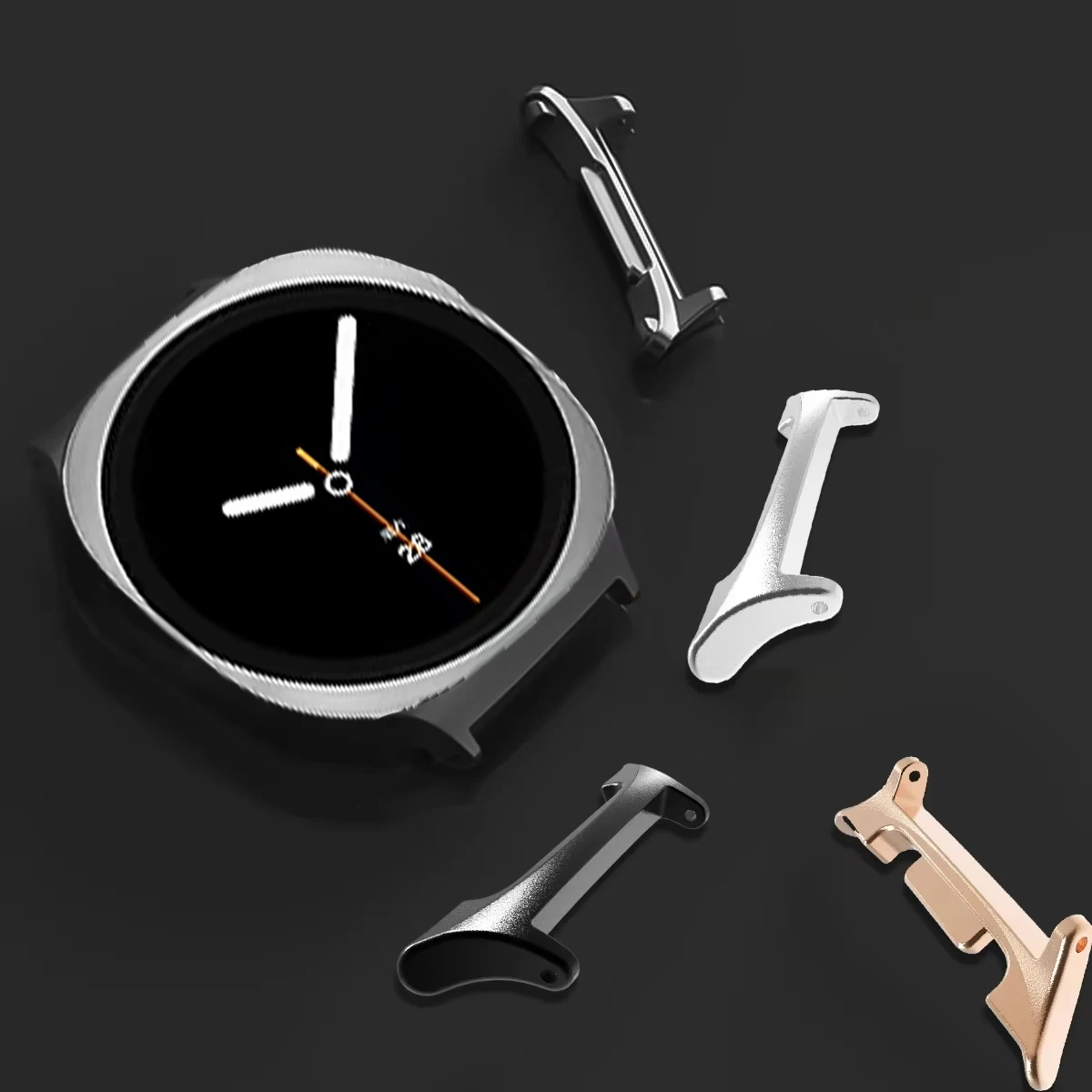 2PCS Adapter For Samsung Galaxy Watch 8 40mm 44mm Accessories smartwatch Strap Connector Stainless Steel Bracelet Galaxy Watch 8