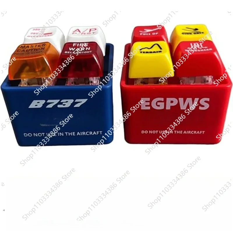 Airplane EGPWS Warning Sound Keychain Simulator for Boeing Airbus Aircraft Pilot Crew Aviation Safety Alert Gift