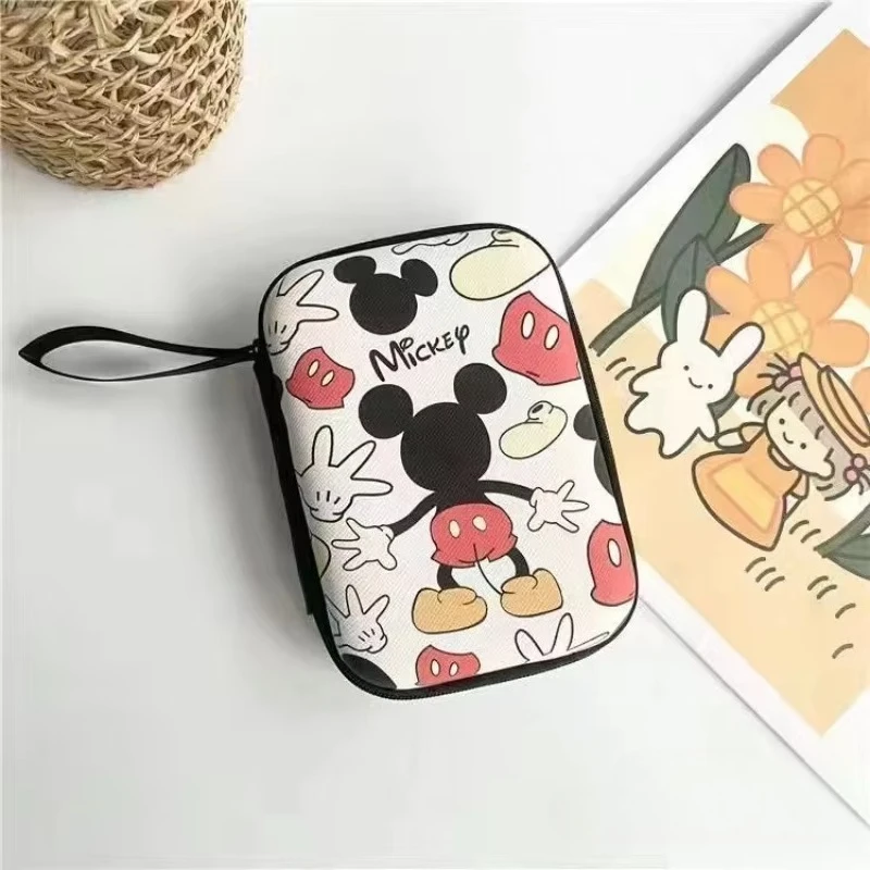 

Mickey Mouse Data Cable Storage Bag StellaLou Cartoon Figure Charger Power Bank Earphones USB Drive Large Multi Functional Box