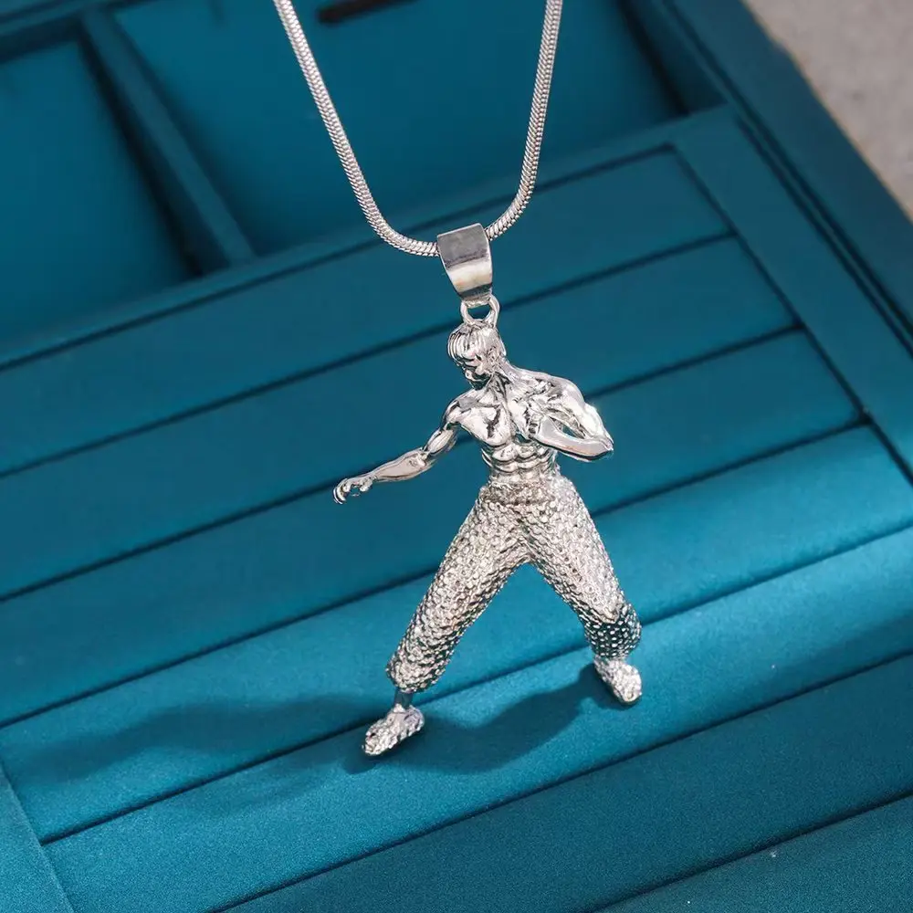 فن القلادة ﻿ التايكوندو الكاراتيه الرجال جيو جيتسو قلادة القلائد فنون الدفاع عن النفس عالية ركلة الرياضة سحر سلسلة الفولاذ المقاوم للصدأ