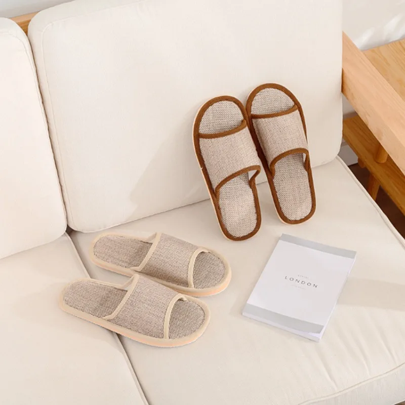 2026 Summer Women Men Couple Slippers Home Indoor Comfortable Non-Slip Flats Women's Sandals Casual Breathable Shoes for Man view 2