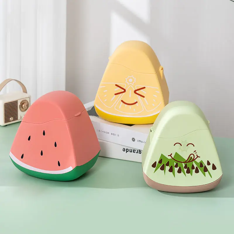 Cartoon Drain Box Home Cleaning Tools Cute Personality Melon Seed Restaurant Outdoor Special Modern Creative Desktop Trash Can