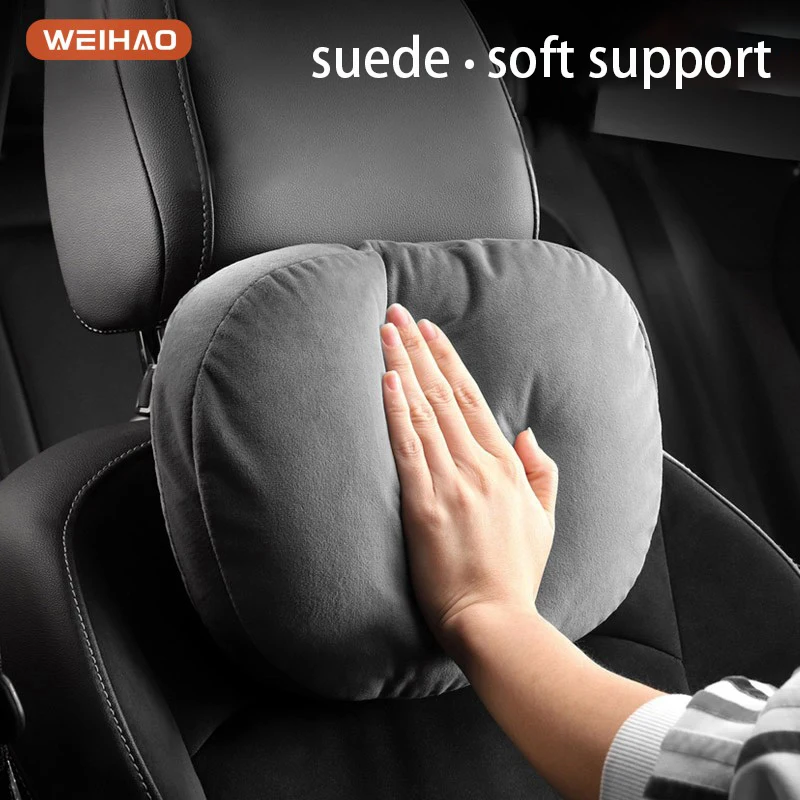 

Car Neck Pillow Car Seat Headrest Pillow Auto Memory Cotton Protector Cushion For Universal Car Head Support for Gaming Chair