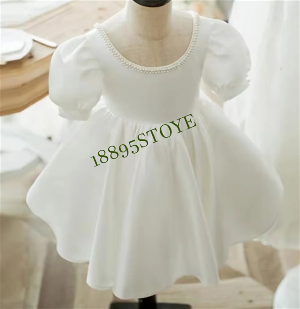 CustomizedNew White Holy First Communion Dress for Girls Long Sleeves A-Line Princess Wedding Flower Girl Dress Kid Size 1-14T