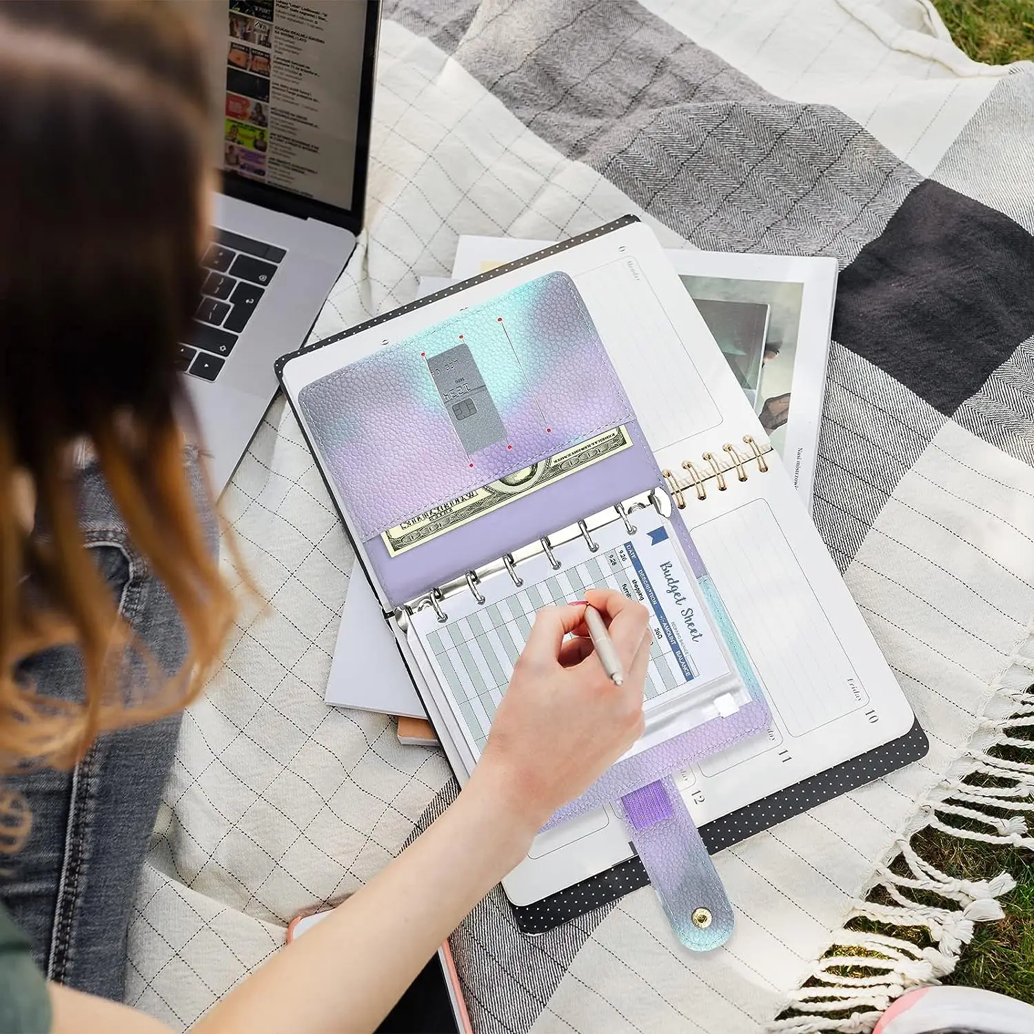 A7 Budget Envelope and 12 PVC Envelope Budget,12 Budget Table, Budget Planning Check Wallet, Budget Fund Envelope Preservation.