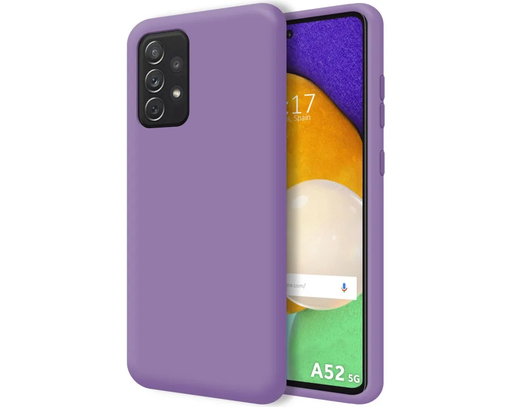 Ultra Soft liquid silicone case for Samsung Galaxy A52 / A52 5G / A52s 5G purple