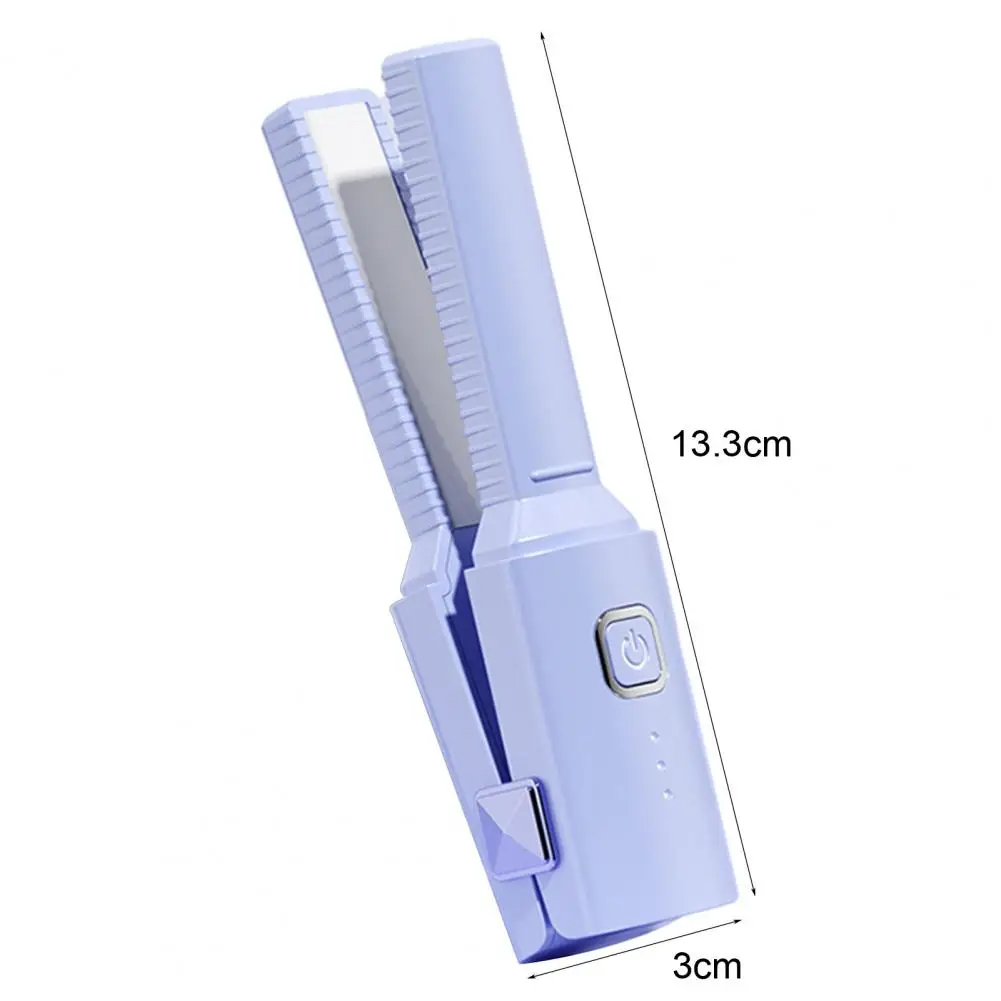 Plancha de pelo eléctrica portátil, rizador de pelo inalámbrico, calor rápido, doble propósito, hogar, viaje