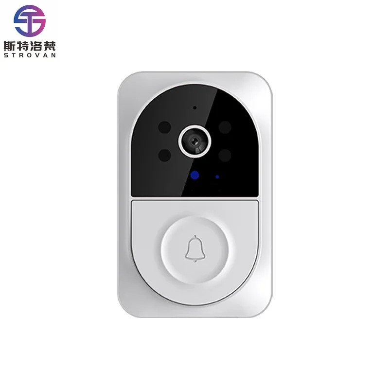 

STLF Home Doorbell Wireless Ding Dong Smart Indoor Surveillance with Screen Voice Intercom 1080p No Drilling Required