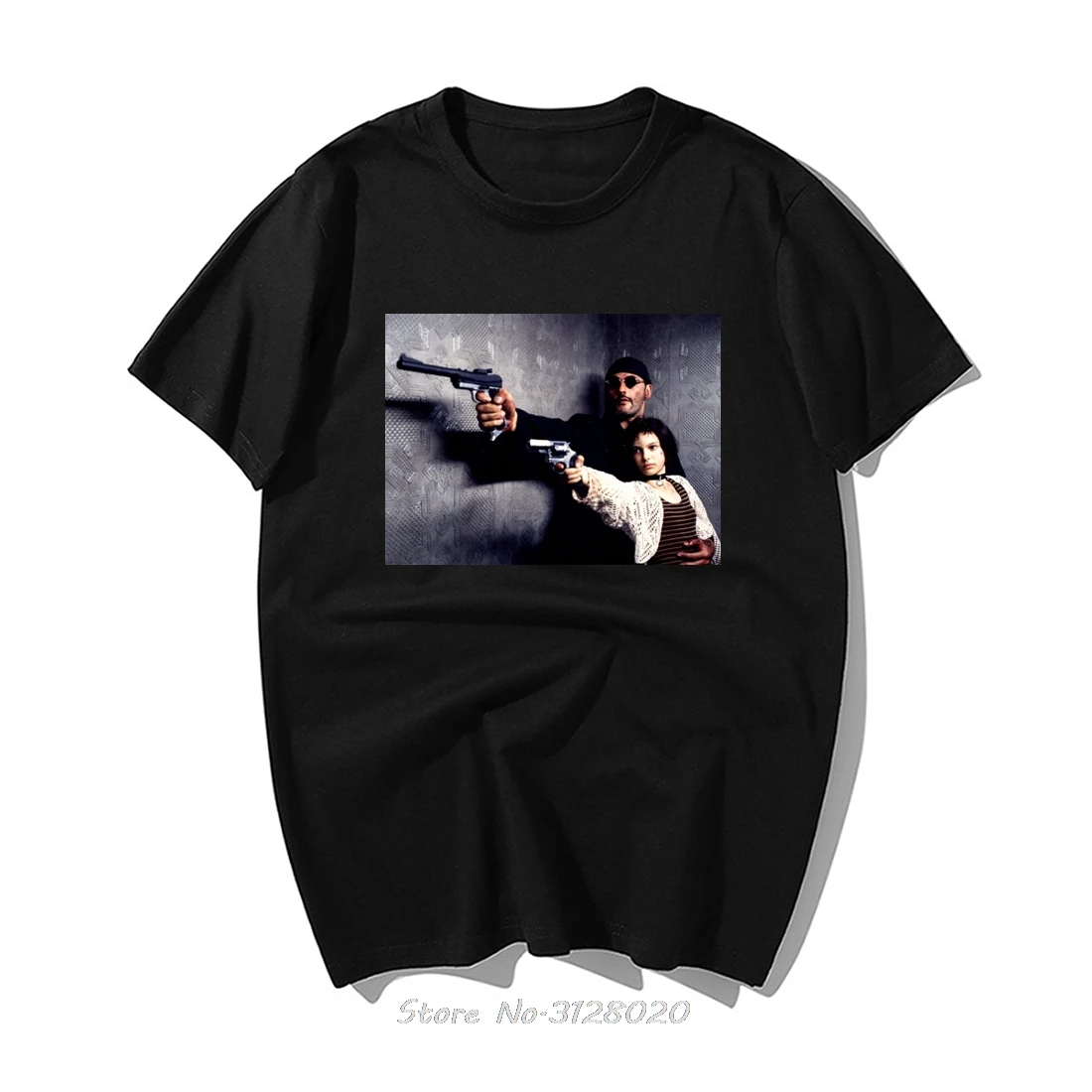 Classic Movie Leon The Professional Print T Shirt Fashion Men Summer Cotton Short Sleeve Tshirt Funny Men'S Tv T Shirt Tees