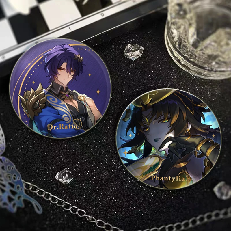 Broches Honkai Star Rail Bronya Rand Dan Heng Herta Himeko Boothill Game Figure Badge Cosplay esmalte Pins Para mochila joyería