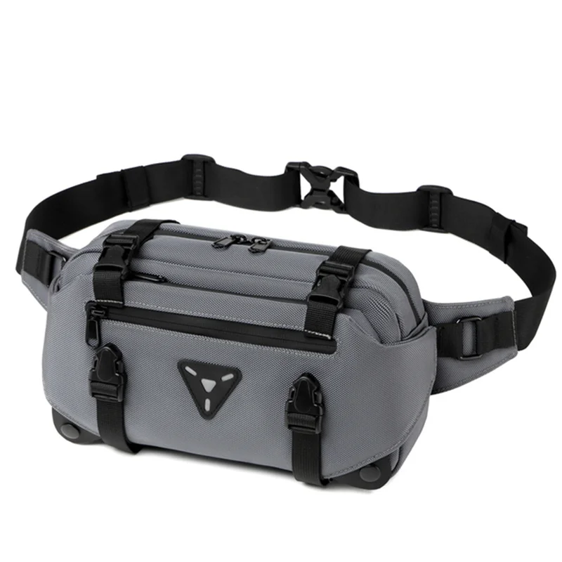 OZUKO-Multifuncional Motocicleta Fanny Pack, Bolsa de Perna, Bolsa de Peito, Grande Capacidade, Casual, Esportes Masculinos, Ciclismo, Bolsa